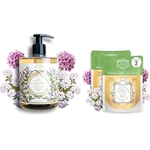 Panier des Sens Hand Soap Bottle + Lemon Verbena Refills, 50.7 fl oz