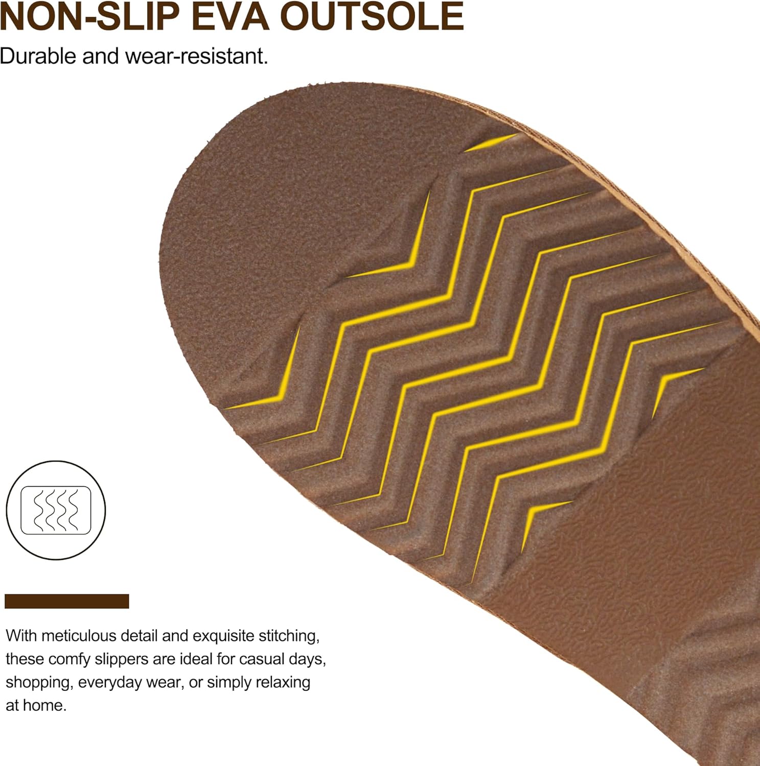 Womens Fluffy Slippers Fuzzy Memory Foam Indoor/Outdoor Shoes Warm Winter House Shoes - Image 5