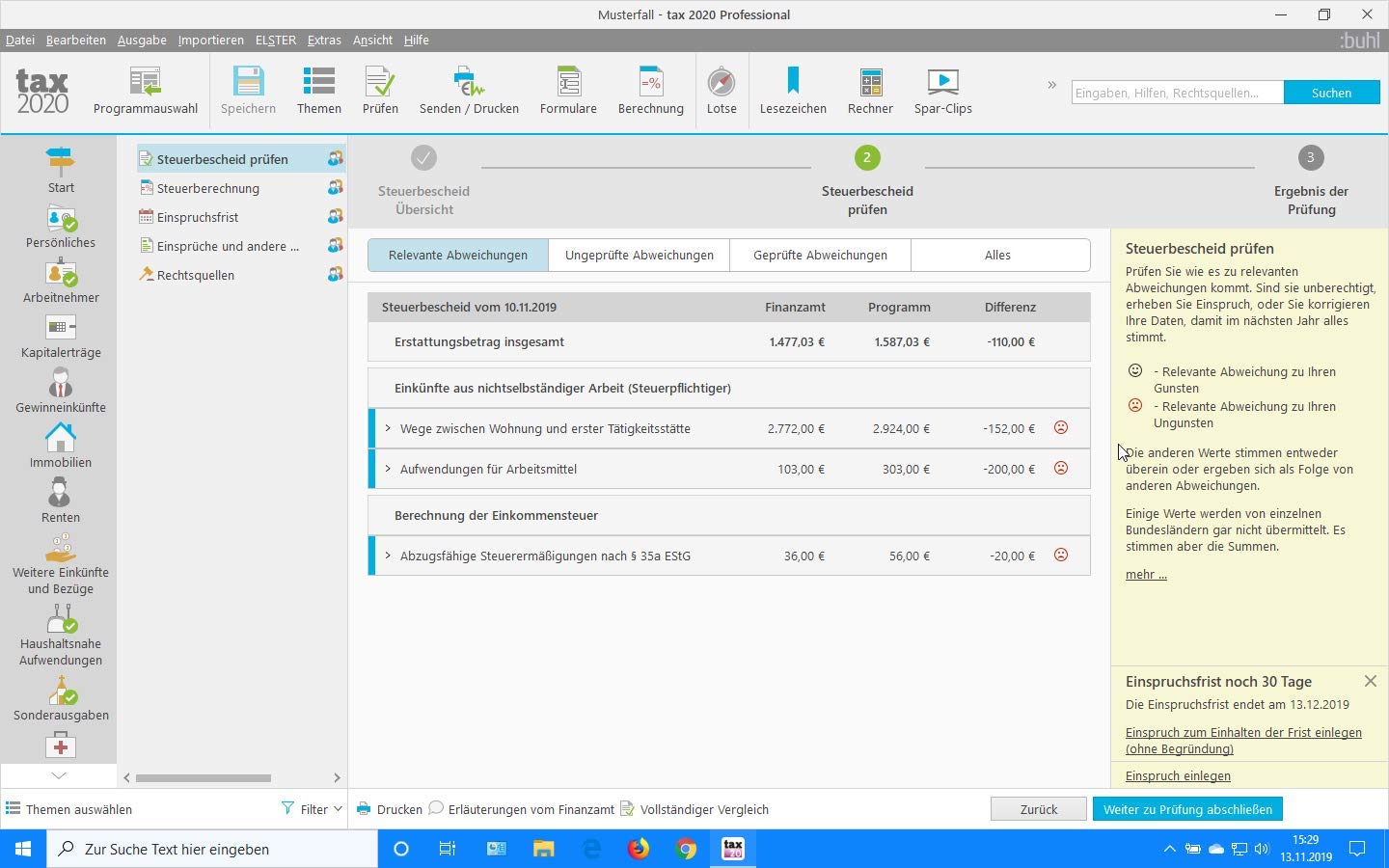 Tax 2020 Professional (für Steuerjahr 2019|PC Aktivierungscode per Email)