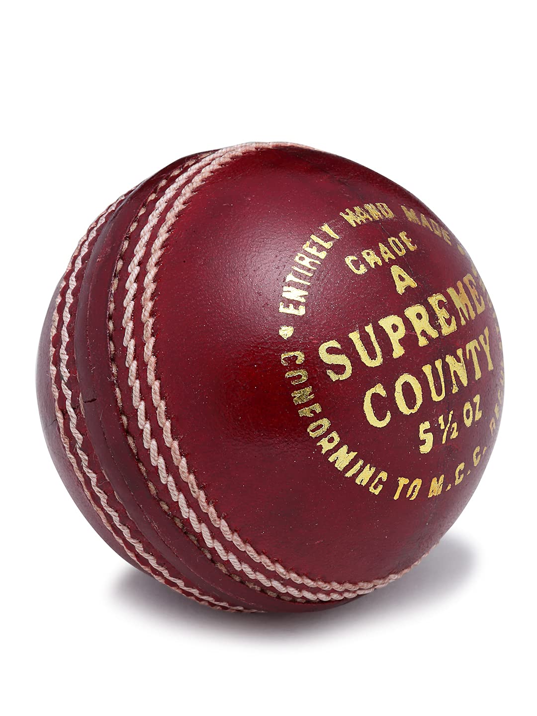 WOLFER Supreme County Red Leather Ball (Pack of One) (B09D7HBJ7K) Amazon Price History, Amazon Price Tracker