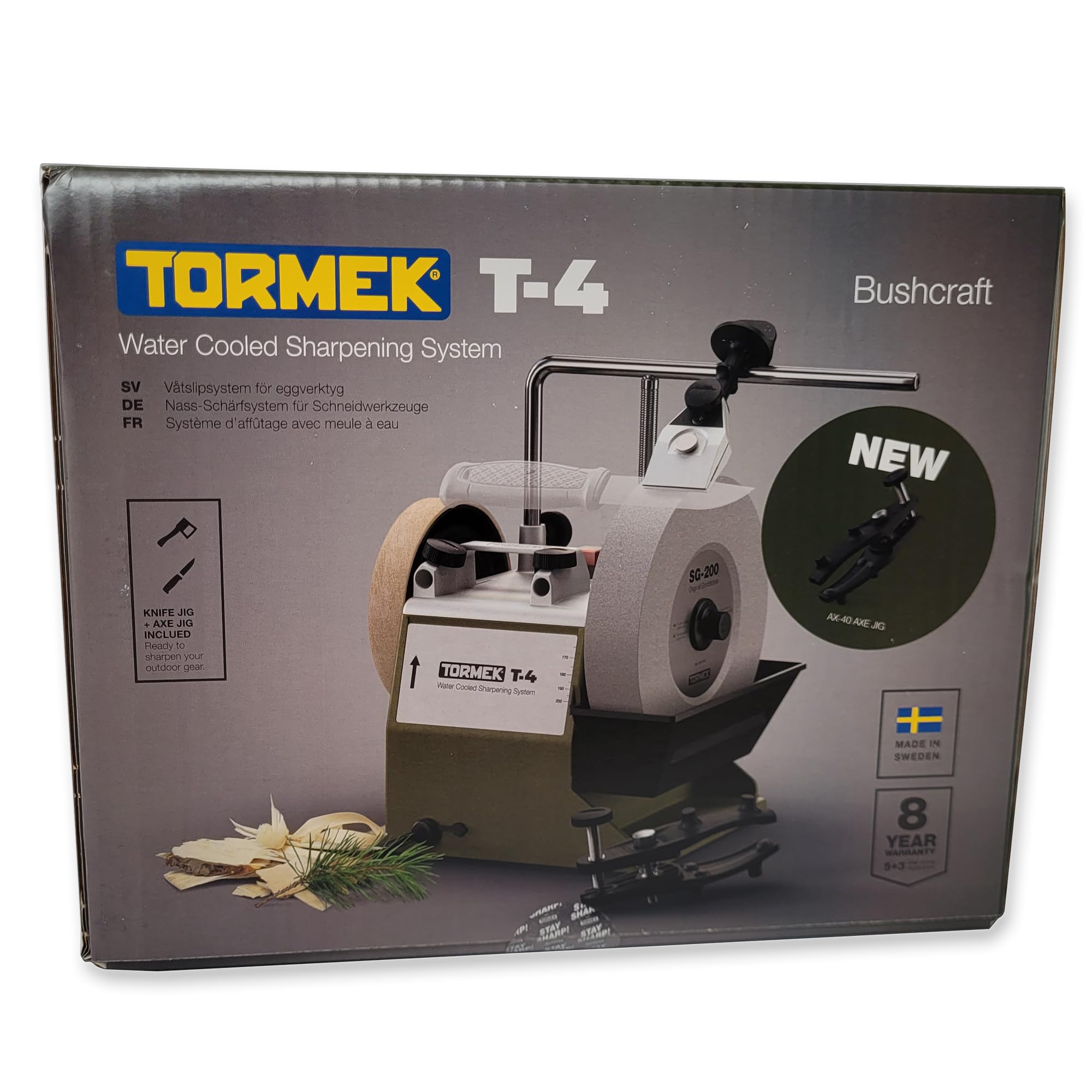 Amazon.com: Tormek T-4 Bushcraft - KJ-45 Knife Jig + AX-40 Axe Jig