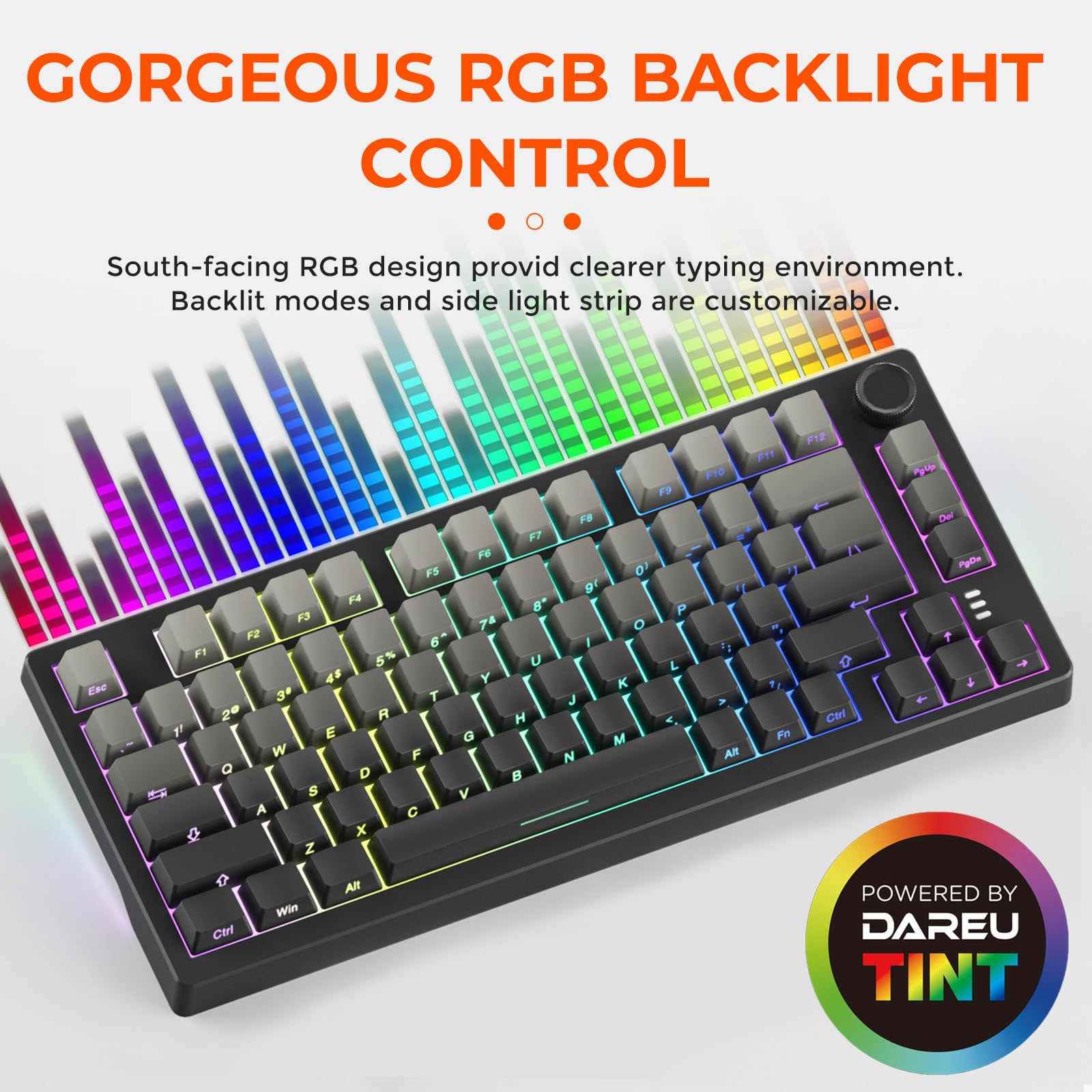Amazon | DAREU EK75PRO ワイヤレスゲーミングキーボード 75%RGB