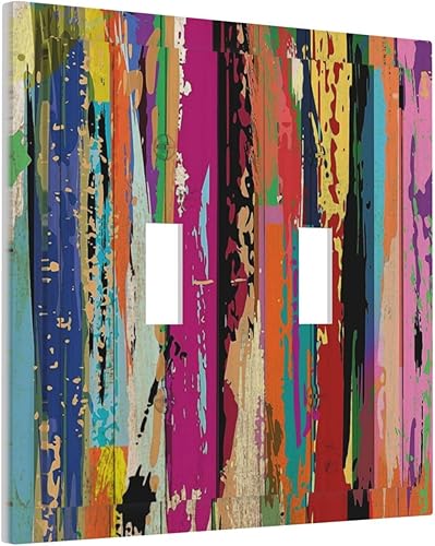 Vista 998 de Cubiertas decorativas de salida de estrella de mar playera, tablero de madera azul de concha de mar de 1 banda, decoración individual GFCI, placa