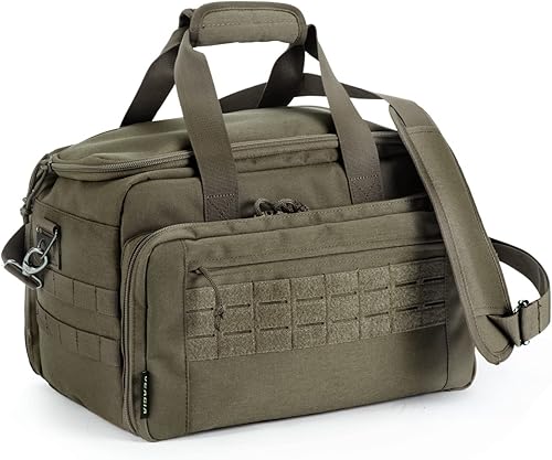 Miniatura 6 de VEAGIA Paquete de gama de pistolas bolsa de rango de pistola funda de pistola para cargador con cerradura de doble capa a prueba de explosiones