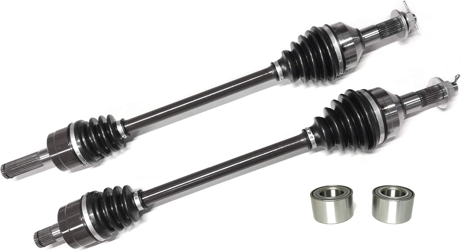 Precision Front CV Axles & Brgs for Kawasaki 59266-0047, 59266-0048, Left & Right, Quality Tested, Heat-Treated, 4140 Chromoly Steel, Exact Fit, ATVPC