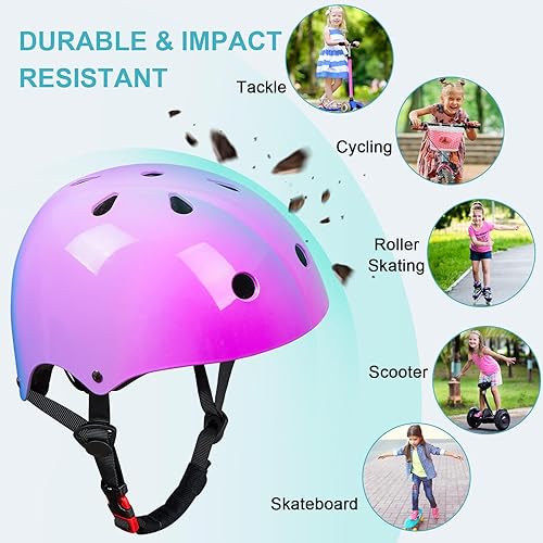 Miniatura 42 de Bienbee - Casco para niños pequeños, casco de patineta para bicicleta, equilibrio, bicicleta, scooter, para niñas y niños de 1-3-5-8-14 años