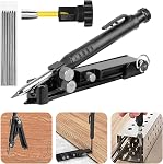 Multi-function Scribing Tool Upgraded, Construction Pencil- Aluminum Alloy Scribe Tool With Deep Hole Pencil, Diy Woodworking Scribe Gauge Scriber Line Maker Measuring Tool,multifunctional Tools