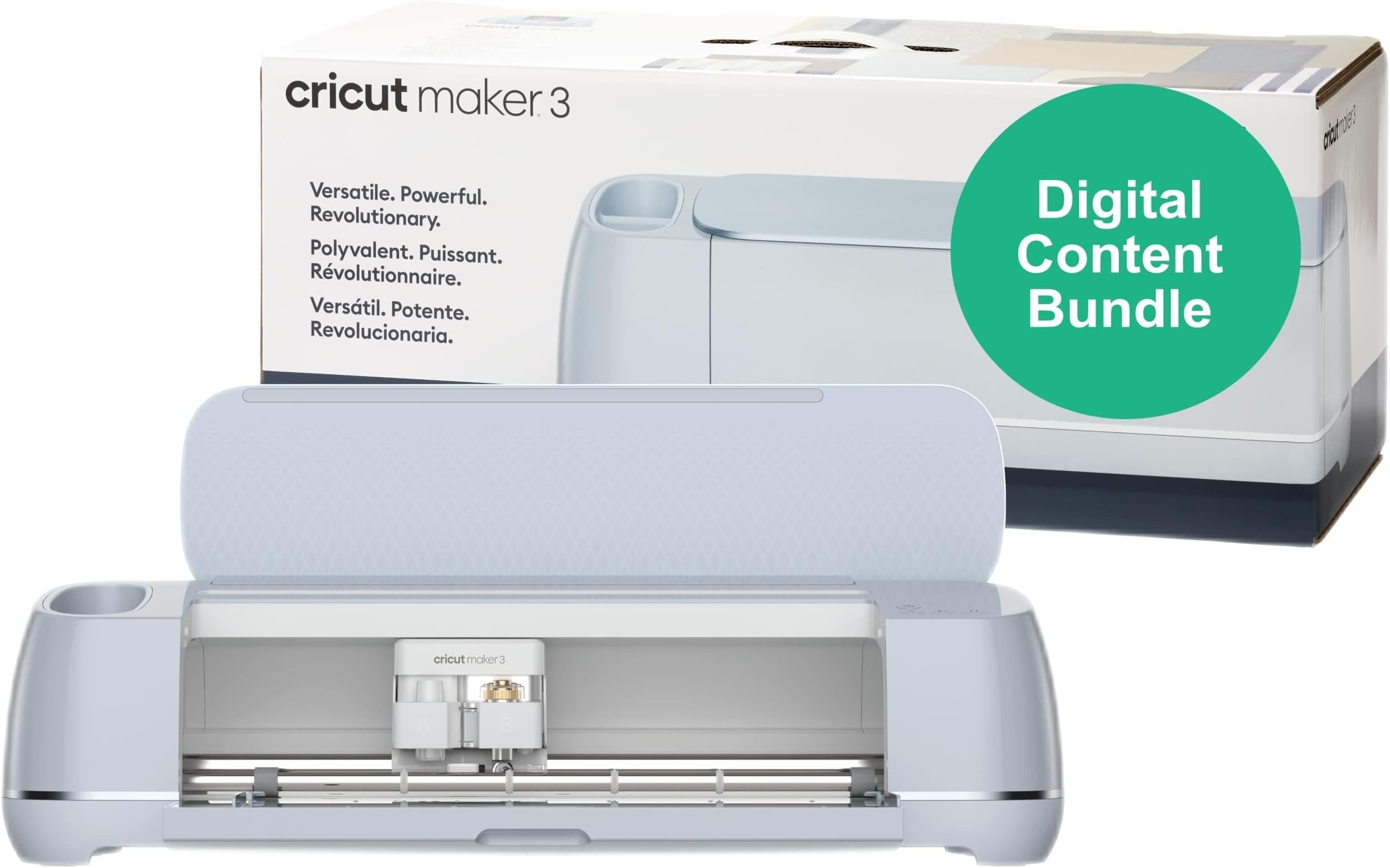 Cricut Maker 3 Smart Cutting Machine - Ultimate Digital Value Bundle | Includes 80 Images & 12 Fonts in Design App