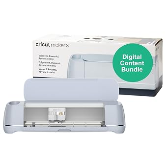 Cricut Maker 3 Smart Cutting Machine - Ultimate Digital Value Bundle | Design App Includes 80 Images and 12 Fonts