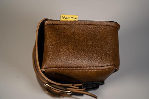 Miniatura 3 de Dowco Willie & Max Brass Monkey - Bolsa de herramientas para motocicleta, color marrón cálido, fabricada en Estados Unidos por Willie & Max 59590-06