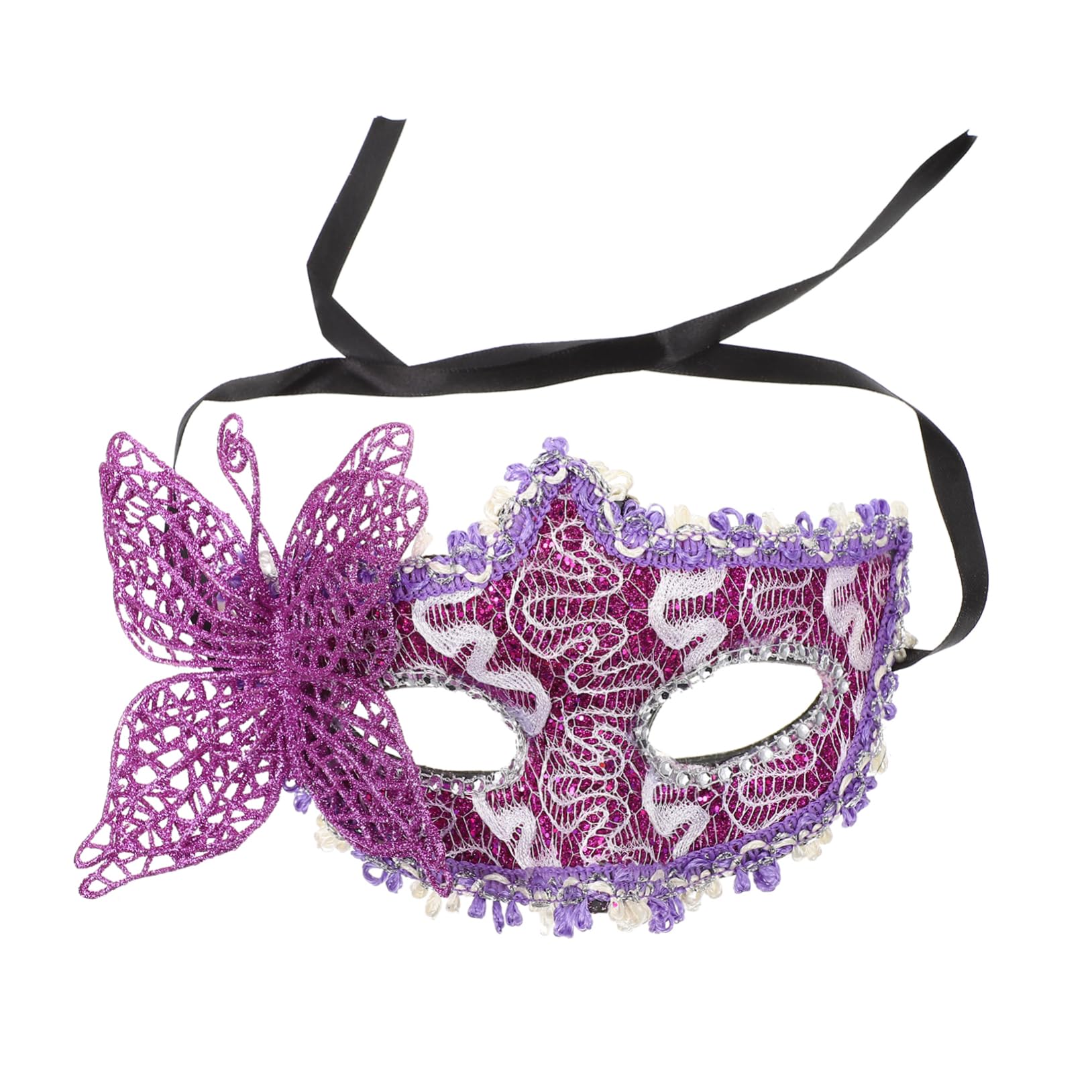 LIFKOME Masks for Masquerade Ball Women Butterfly Half-face Masks Lace for Costumes