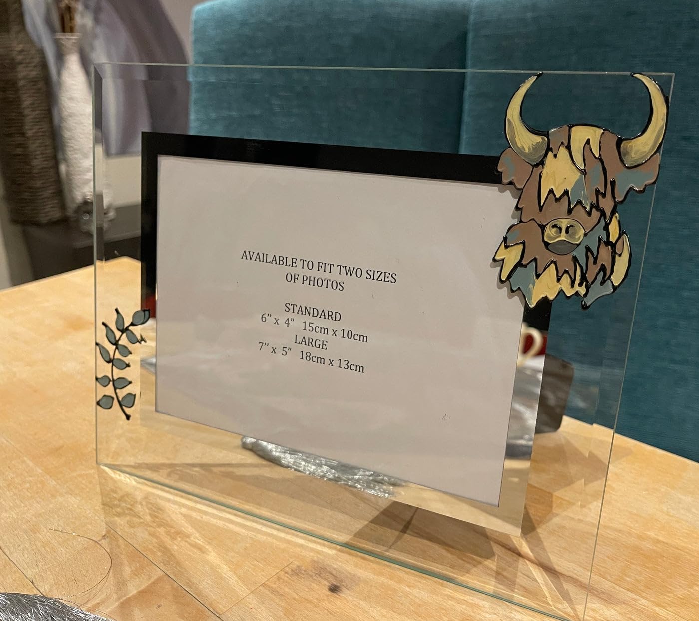 Highland Cow Landscape Photo Frame 7” x 5”