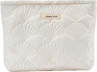 Bolsa de maquillaje acolchada de algodón coqu...