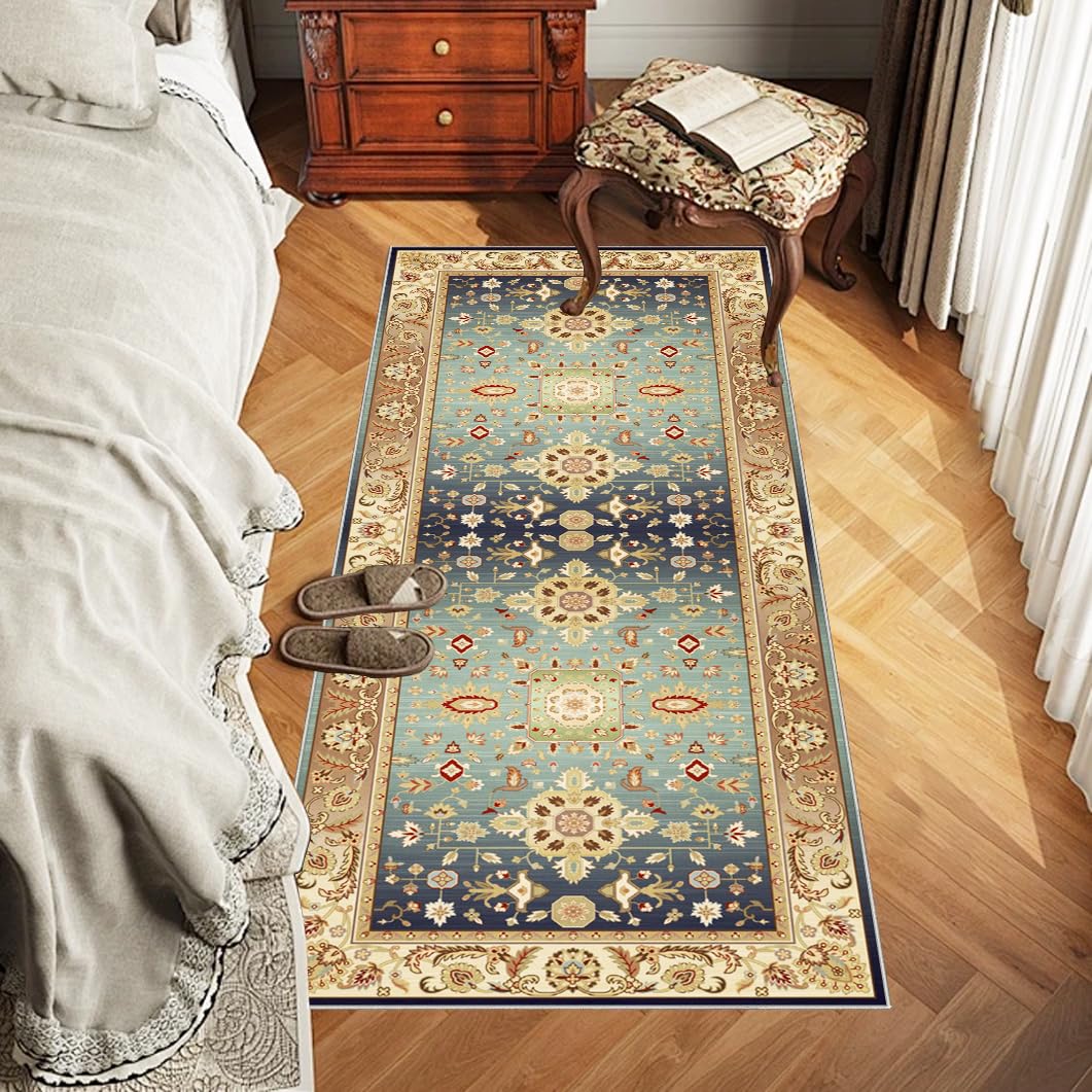 Długi korytarz dywanik kuchenny, dywanik do przedpokoju, długa wycieraczka wewnętrzna, zmywalny antypoślizgowy dywan do wejścia 80 x 420 cm dywanik przed zlewem do kuchni, przejście, sypialnia