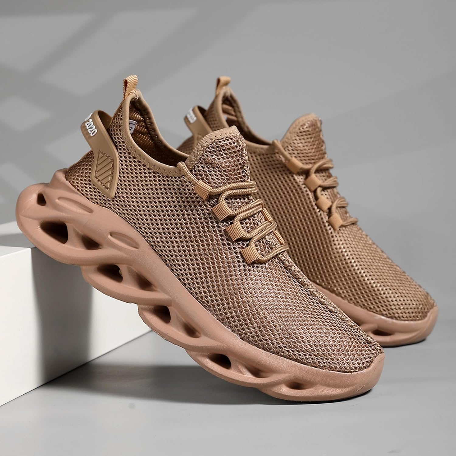 Mens Running Tennis Casual Walking Shoes Lightweight Breathable Jogging Sneakers Waterproof Non Slip Comfort Leisure Shoes Outdoor Gym Workout Training Sports Sneakers Fashion - Image 5