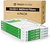 TRIGHTFILTERS 14x25x1 Air Filter 4 Pack, Durable MERV 8 Pleated Home HVAC AC Furnace Filters, Lightweight Compact Air Conditioner Filter Replacement