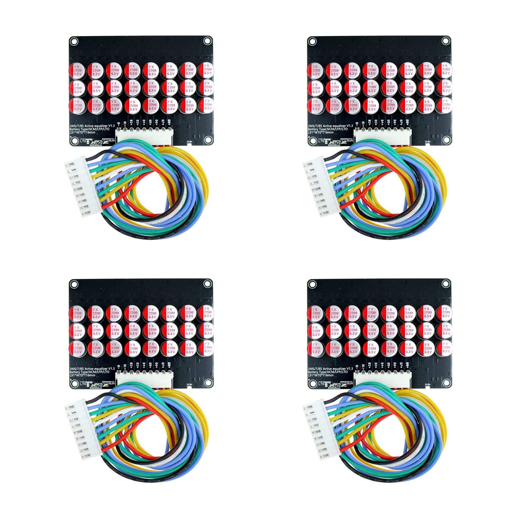 4X Equalizzatore Equalizzatore 8S Lifepo4 LTO Condensatore Equalizzatore Energia Batteria Scheda