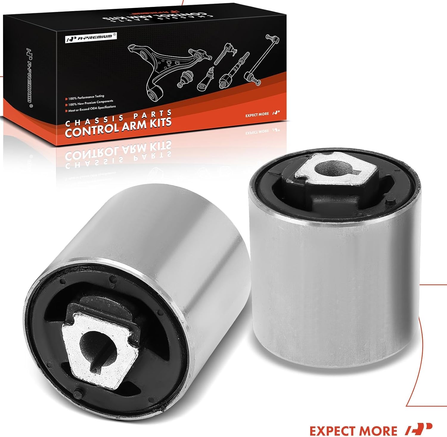 A-Premium 2 x Front Inner Forward Lower Control Arm Bushing Kit, Compatible with BMW X3 2004-2010