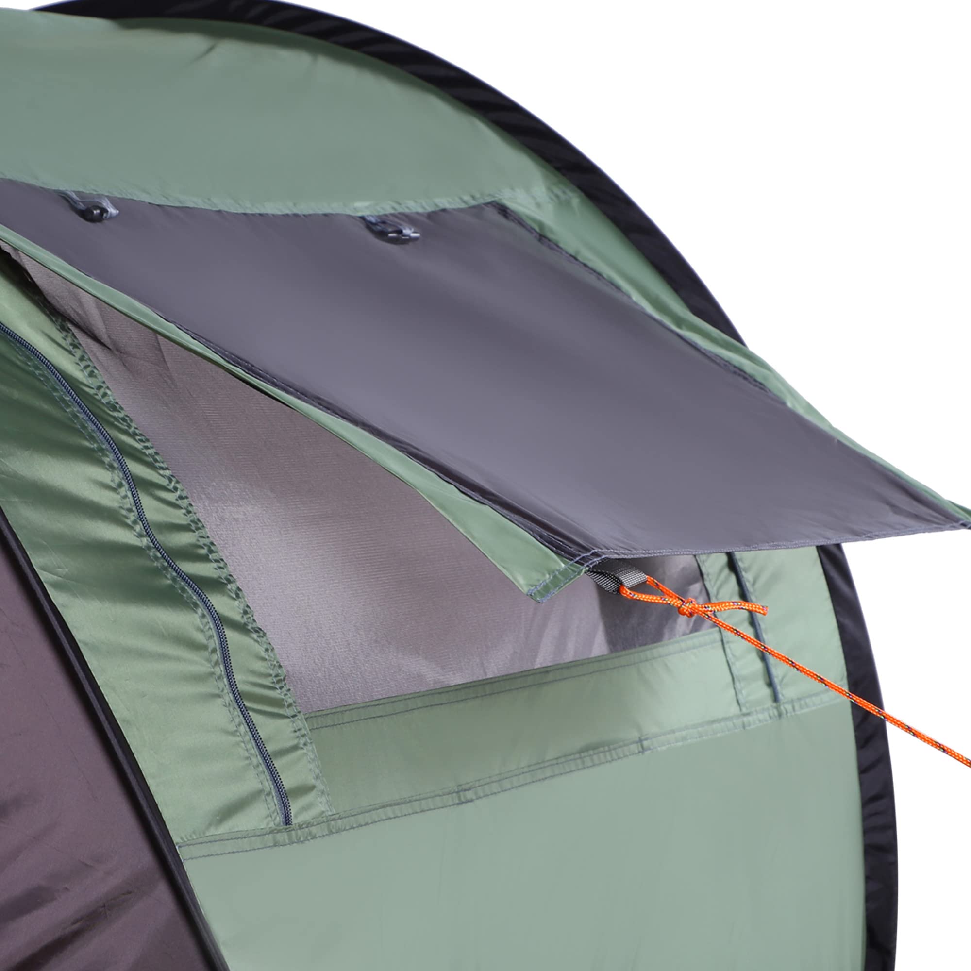 Outsunny Tienda de Campaña Pop-up Impermeable 3000 mm Anti-UV 250x150x100cm para 1-2 Personas Verde