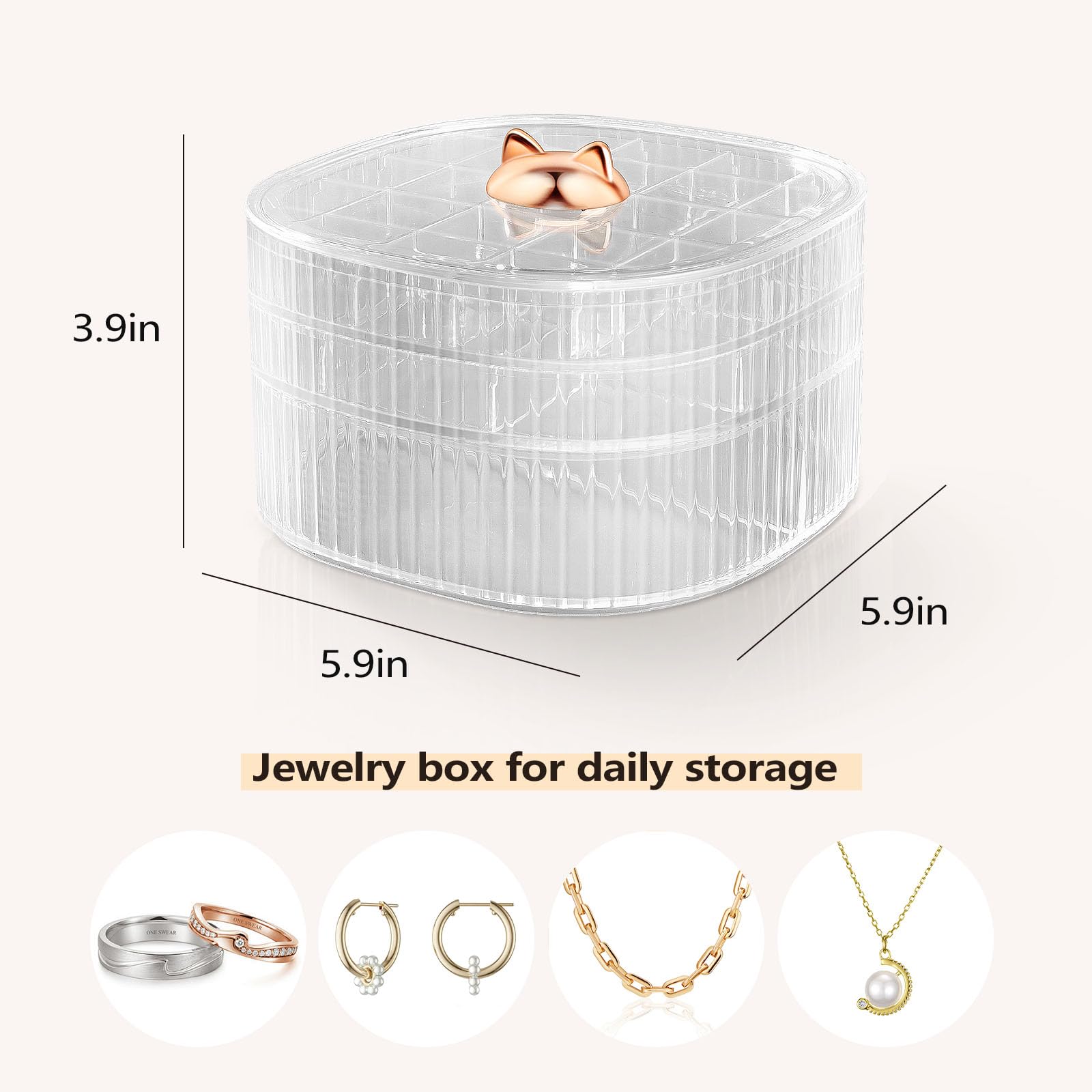 Modern Acrylic Jewelry Cabinet ProCase 10-Layer Acrylic Jewelry ...