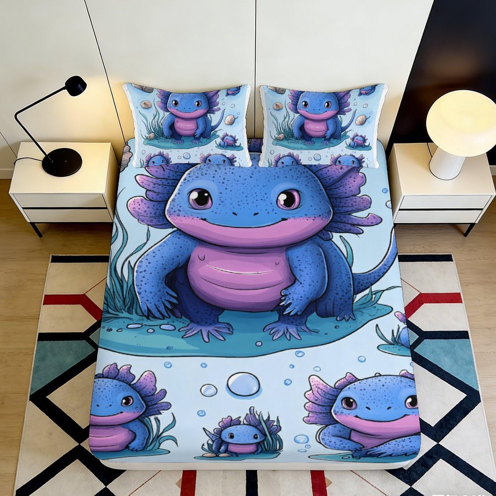 3D Printed Steampunk Cat Fitted Sheet Microfiber Deep Pocket Non-Slip Bedroom Bedding Mattress Fitted Cover for Adults Teens 160x200x25cm