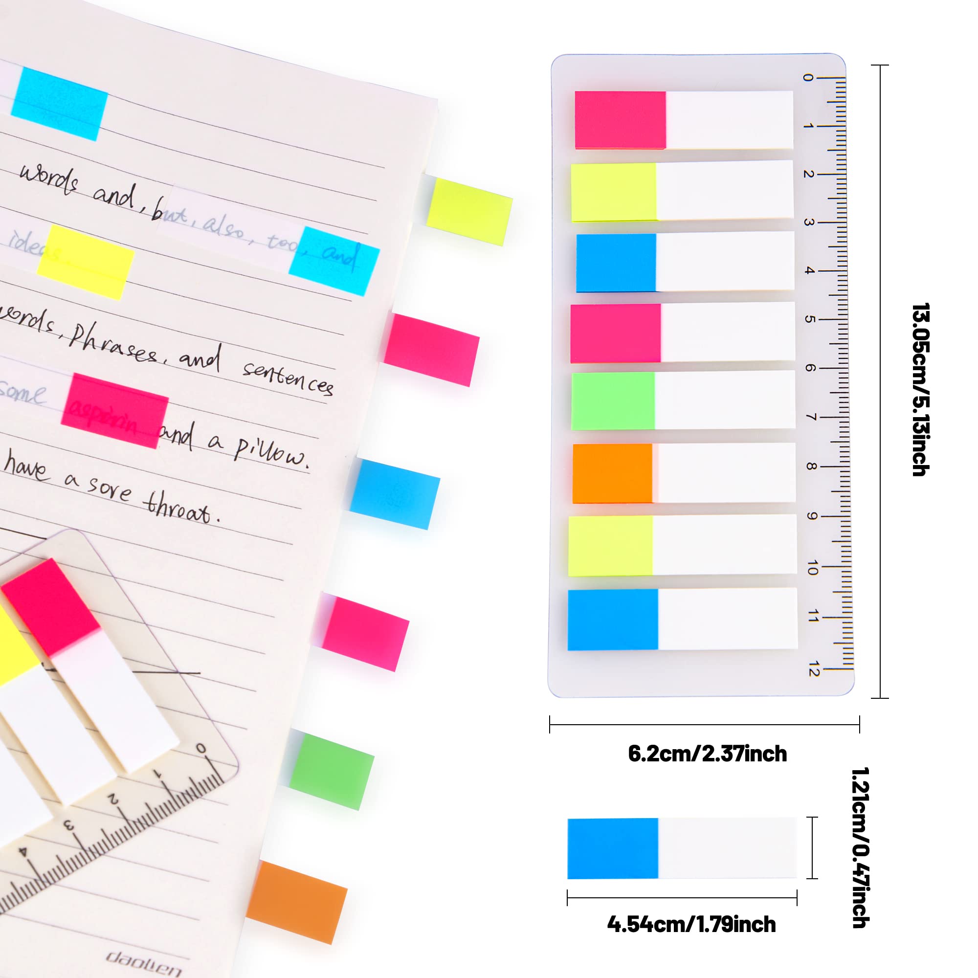 Sticky Index Rabs Snapklik.com : 1600 Pieces, Transparent Sticky Notes, Page Markers ...