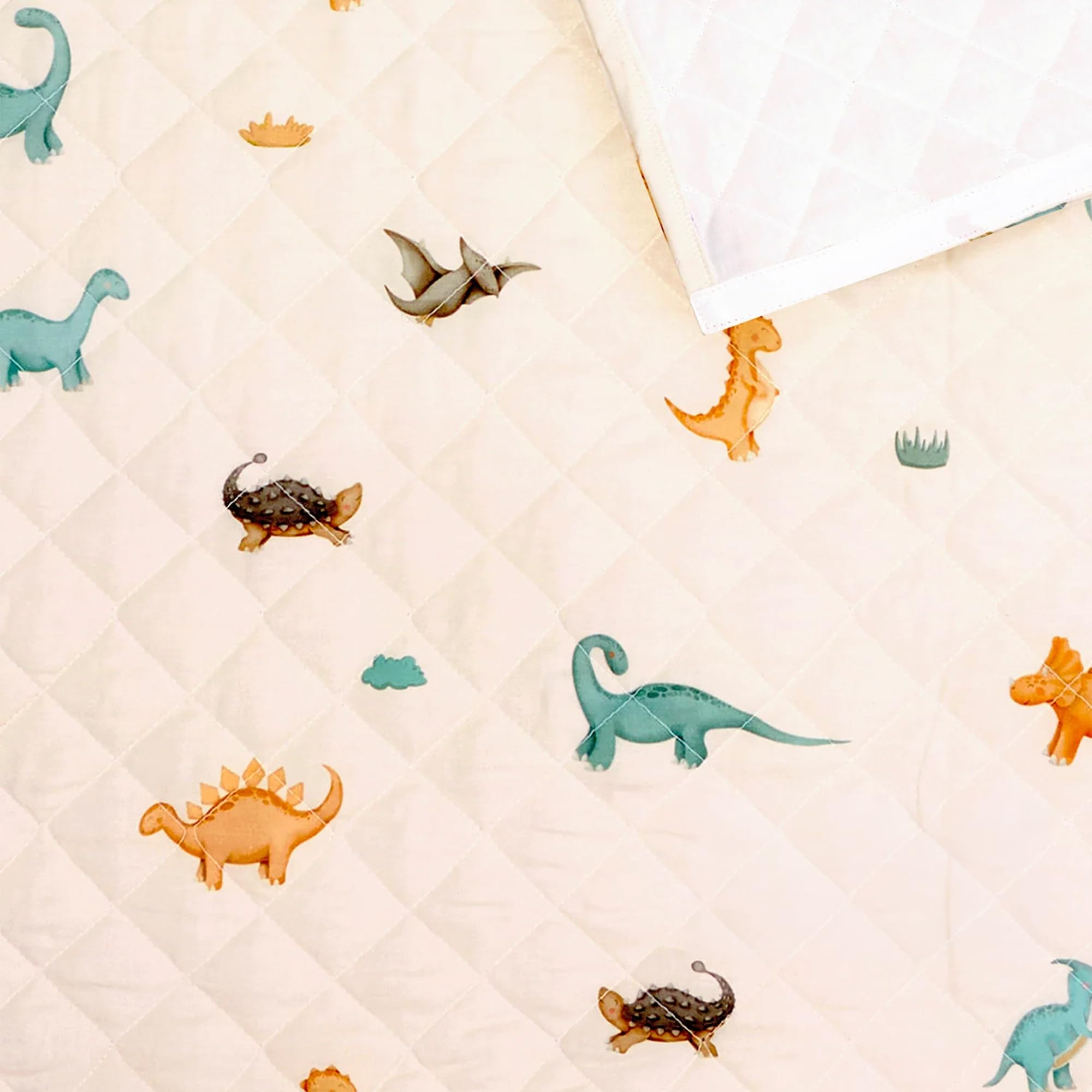 PERLETTI Sac de Couchage Enfant 70x140 cm – Gigoteuse TOG 1,5 Indice de Chaleur – Confortable Couverture Bebe – Conçu pour Crèche – Sac Assorti pour Le Transport et Le Rangement – Imprimé Dinosaure