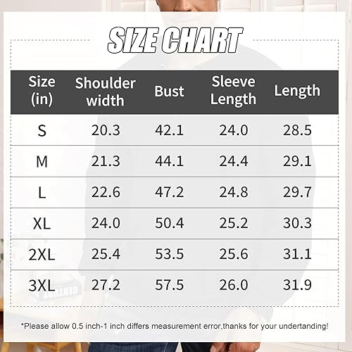 Miniatura 6 de Lexiart Camisas tipo polo de manga larga para hombre, estilo casual, térmicas, holgadas, con cremallera de un cuarto