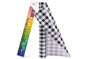 HTVRONT Heat Transfer Vinyl Roll 12"x8ft Buffalo Plaid HTV