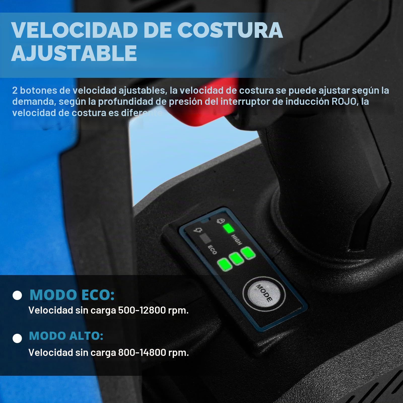 MXBAOHENG Maquina de coser saco con 2 baterías velocidad ajustable 18 V 5200 mAh cierre de bolsas Industrial máquina de cierre de bolsas de mano para arroz/sacos/tejido/papel/bolsas de plástico