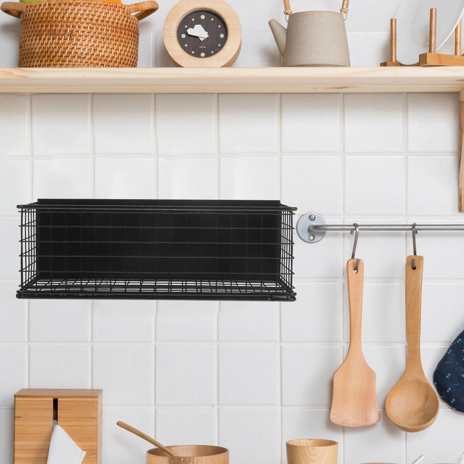 UPKOCH Organizzatore Magnetico per Spezie da Frigorifero Mensola Metallo con Forte Adesione Facile Installazione per Cucina e Spazi Metallici