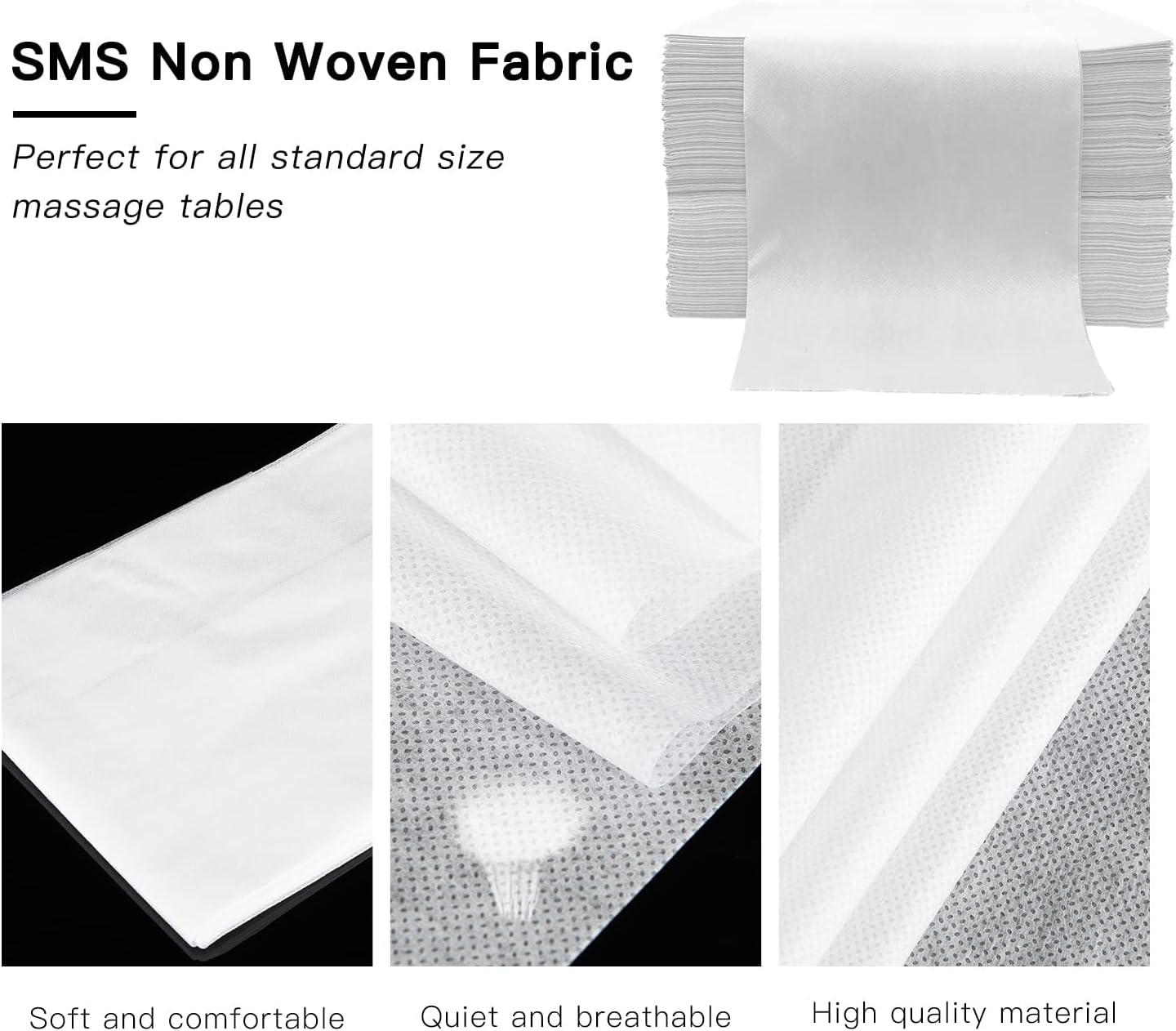 200枚 使い捨てベッドシーツ 使い捨てマッサージテーブルシート 使い捨てベッドカバー スパラッシュワックス タトゥーサロン用 不織