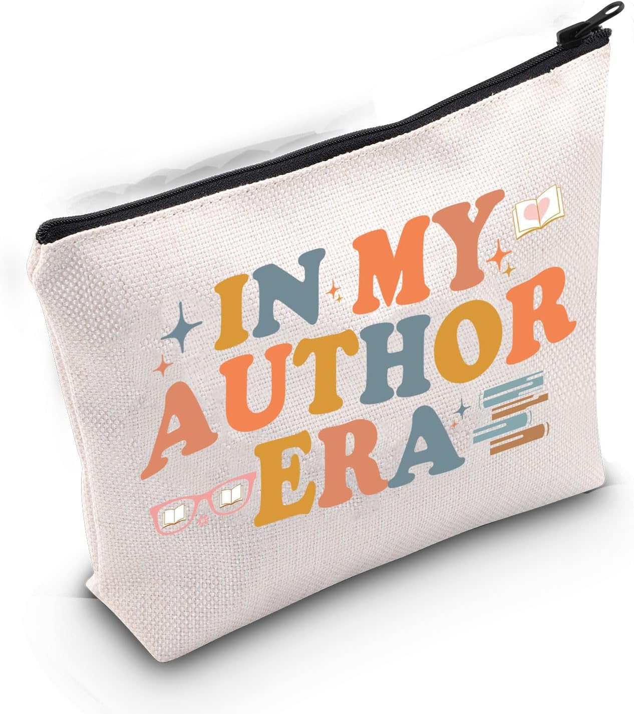 Novel Writer Author Makeup Bag Writer Themed Gift Novelist Author Gifts For Women Writer Author Novelist Cosmetic Bag (IN MY AUTHOR)