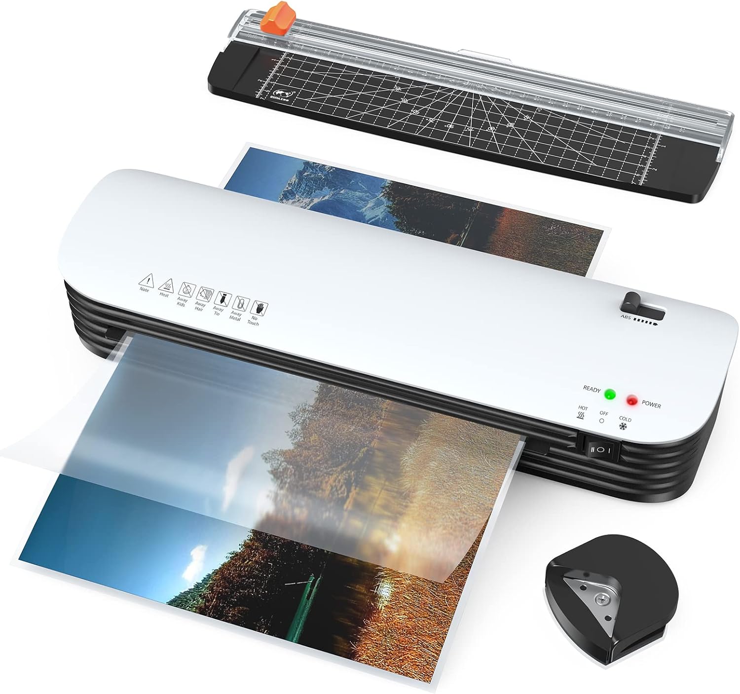 Dentoleid Laminator Machine 9inch, A4A5A6 Laminating Machine with 2 Mode Code and Hot for Teachers Home Office School Include 20 Pouches, Paper