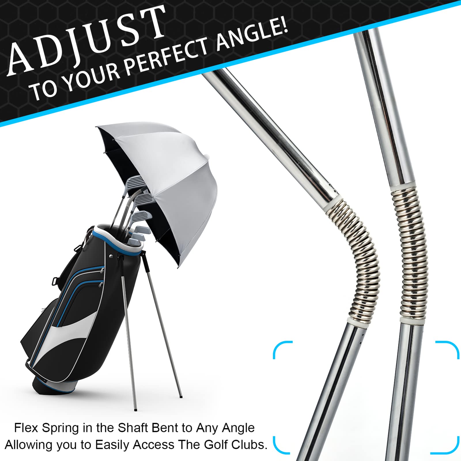 G4Free Golfschirm Golfschläger Schutzschirm Golftasche Sonnenschutz Regenschirm Golfausrüstung wasserdichte Stockschirme