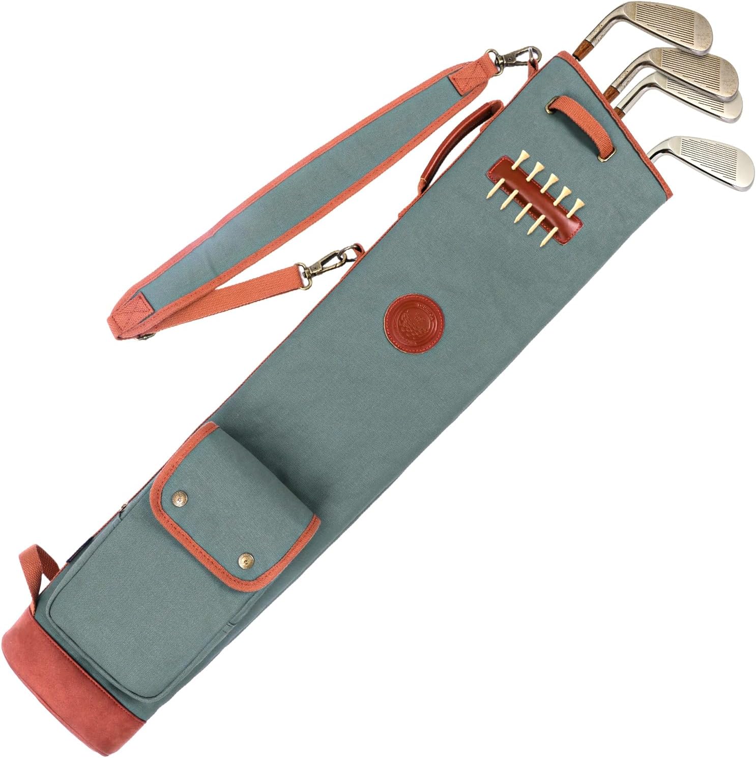 Canvas Golf Club Travel Case Lightweight Carry Bag for Men Women