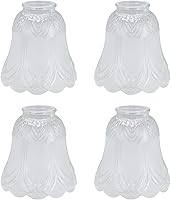 Vista 8 de Aspen Creative 23030-4 Pantalla de Vidrio para Ventilador de Techo Transicional de Alabastro en Forma de Campana con Accesorio de 2-1/8", 4-3/4