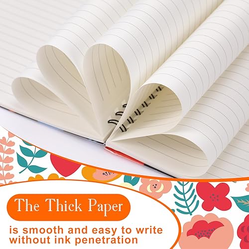 Miniatura 9 de Fuutreo 12 cuadernos en espiral para el trabajo A5 de 8.3 x 5.7 pulgadas, cuaderno de espiral con rayas universitarias, papel de estraza con