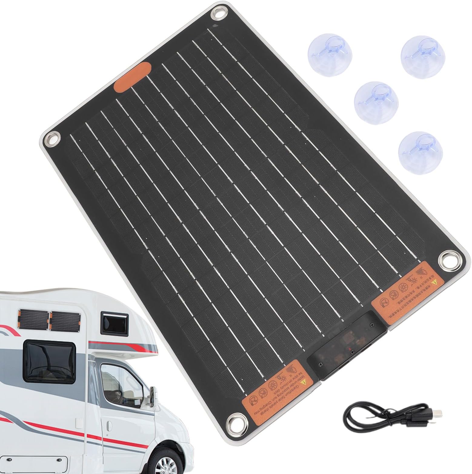Solar Panel Charger,USB Solar Charger,Multi-Device Charging Supply, Outdoor Electricity Power - For Cell Phones, Tablets, Flashlights, Radios