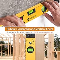 Vista 5 de Neoteck 225 ° 16 pulgadas Buscador de ángulo digital transportador de aluminio con retroiluminación LCD Herramienta de medición de ángulo digital