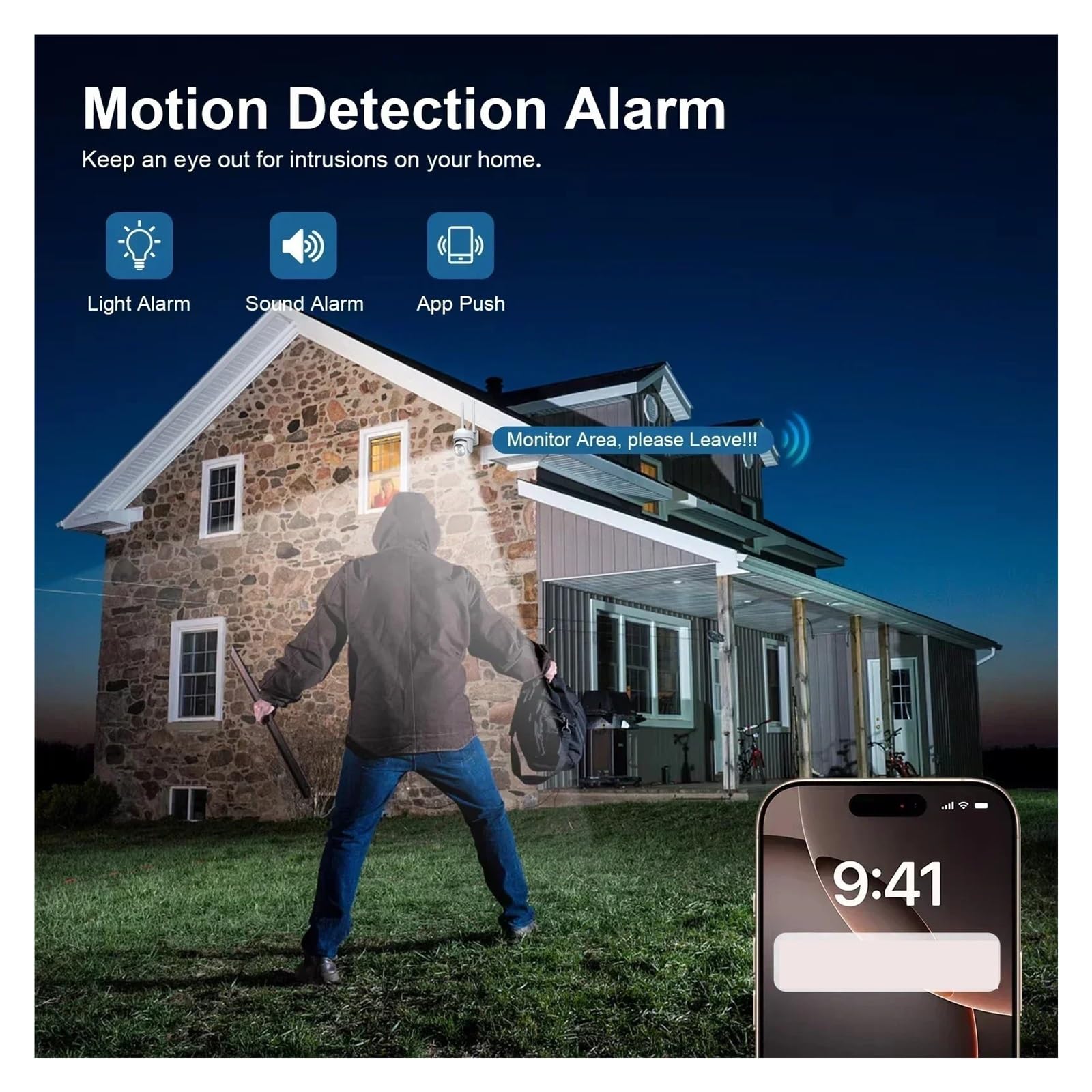 Caméra de surveillance de sécurité à domicile IP CCTV étanche extérieure