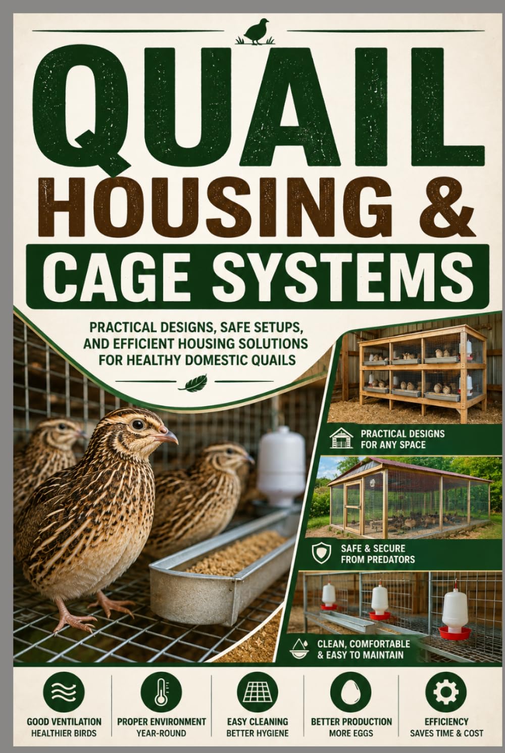 Quail Housing & Cage Systems: Practical Designs, Safe Setups, and Efficient Housing Solutions for Healthy Domestic Quails (Backyard Quail Mastery Series)