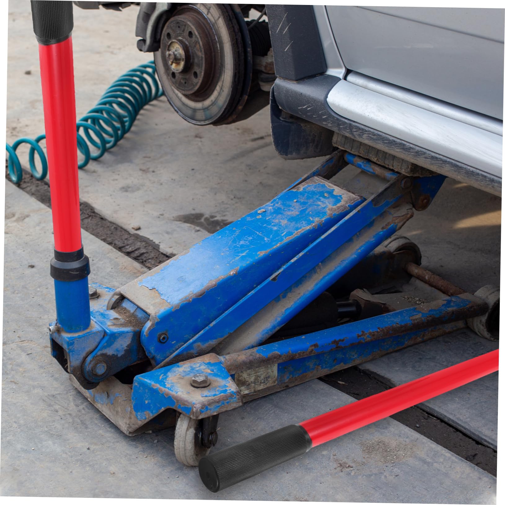 GRIRIW Floor Jack Handle Replacement for Car Lift 3 Ton Extendable Rod Ergonomic Grip Heavy Duty Steel Easy to Use for Mechanics and Diyers