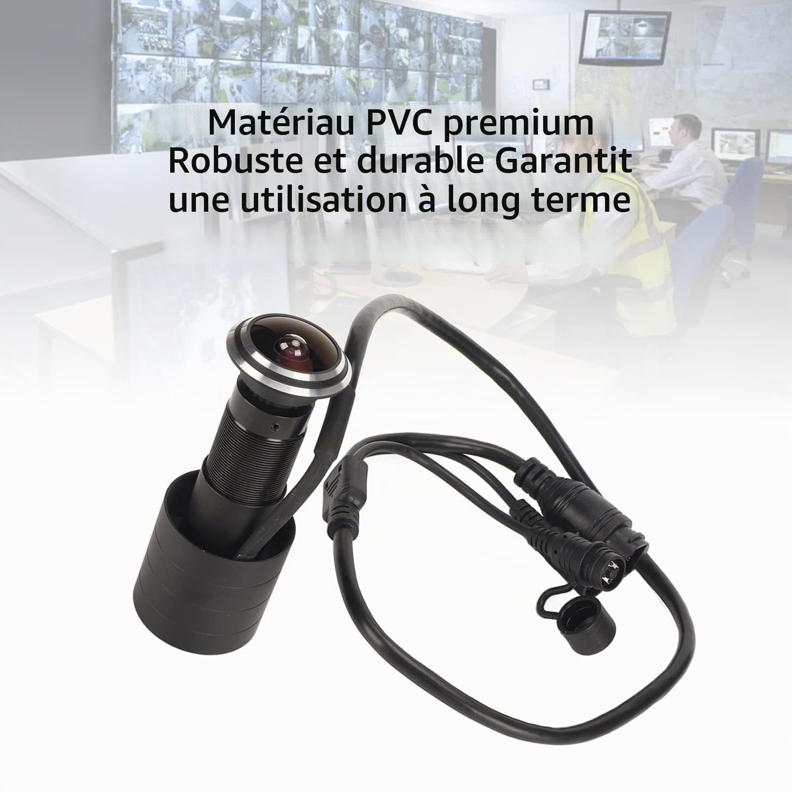 Caméra de Judas de Porte, Caméra IP HD 4MP pour Trou D'œil de Porte, Caméra IP RJ45 sans Lecteur, Caméra de sécurité à Domicile, Numérique USB, Alarme de Détection de