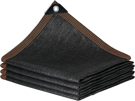 95% Shade Cloth, Sunblock Shade Net, Quality UV Resistant Mesh, with Grommets, Pull-Resistant, for Flowers, Plants, Patio, Lawn, Greenhouse, Customized,5x5m/16.4x16.4ft
