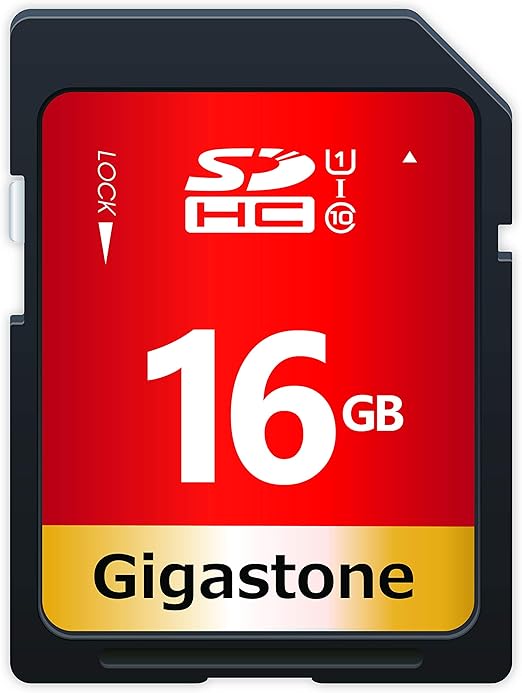 Gigastone 16GB SD Card UHSI U1 Class 10 SDHC Memory Card