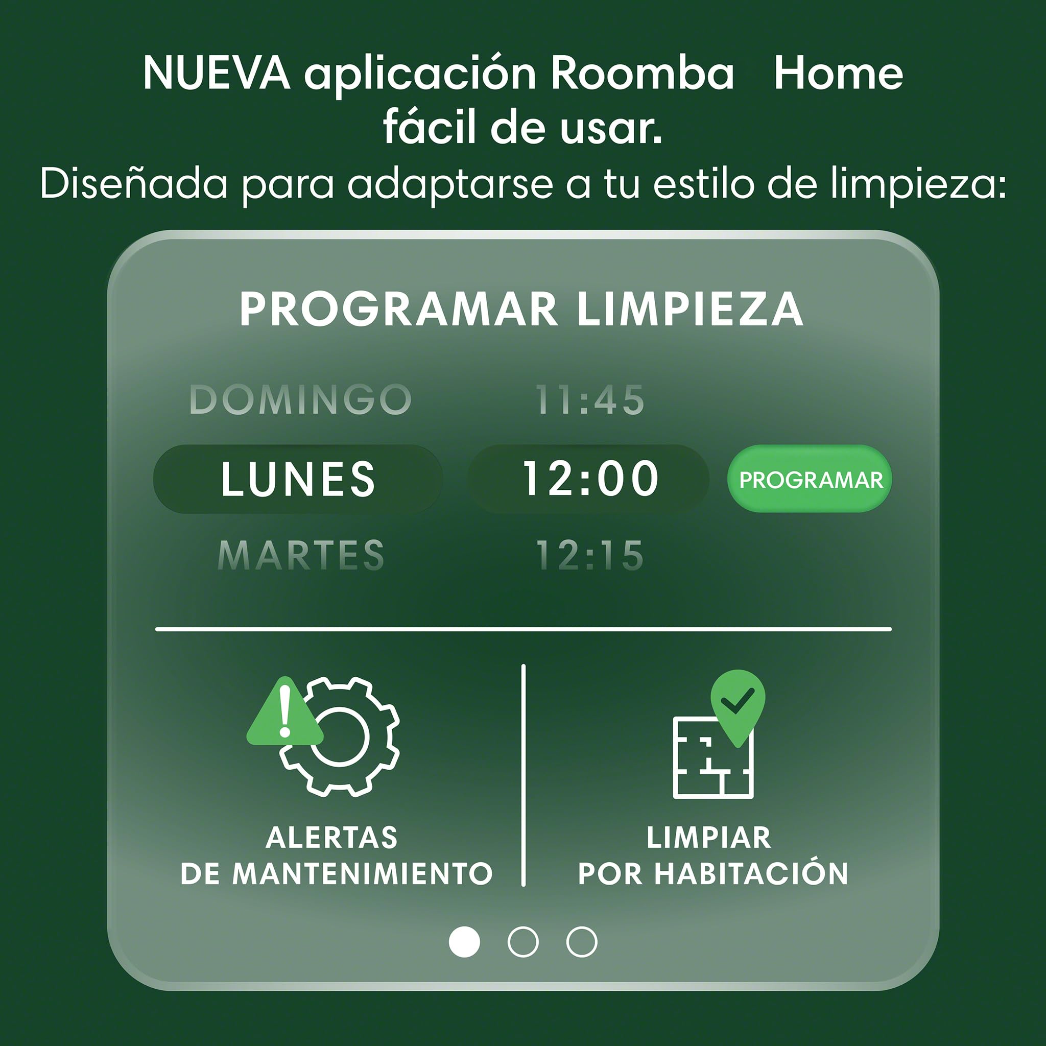 iRobot Roomba 105 Combo y Base AutoEmpty con autovaciado de 75 días, Aspirador y friegasuelos, Clearview LiDAR, 7000Pa,120 mins, SmartScrub, Evita obstáculos,Recarga y reanuda,App, 3 Modos Limpieza_N — view 8