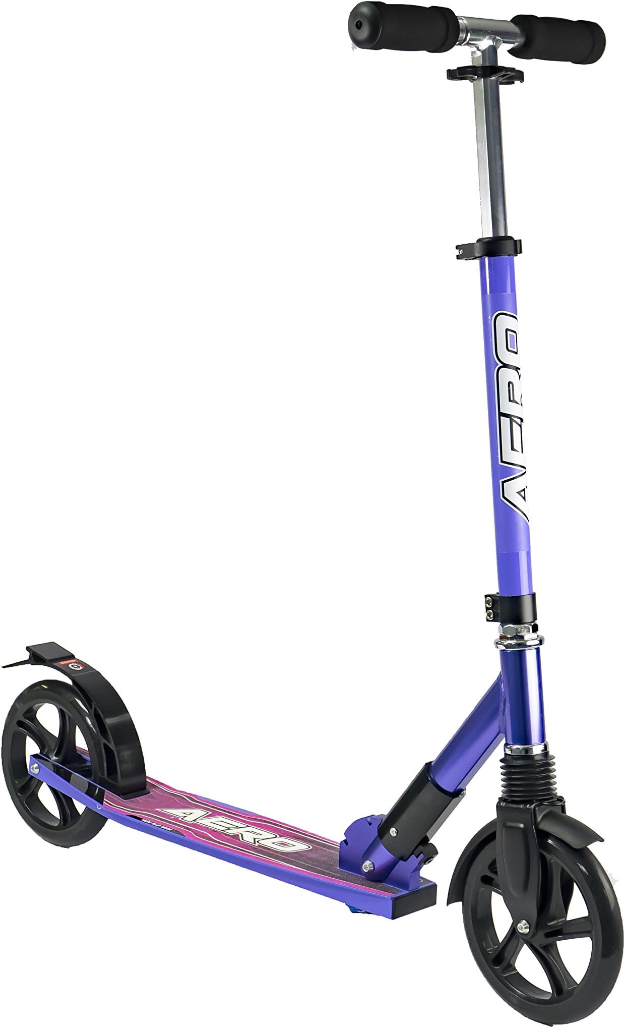 Ozbozz sv13639 Torq Aero Scooter, Black/Purple