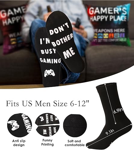 Miniatura 3 de OCCdesign Regalos para adolescentes y hombres, decoración de sala de juegos, funda de almohada y calcetines de juego, ideas de relleno de calcetines