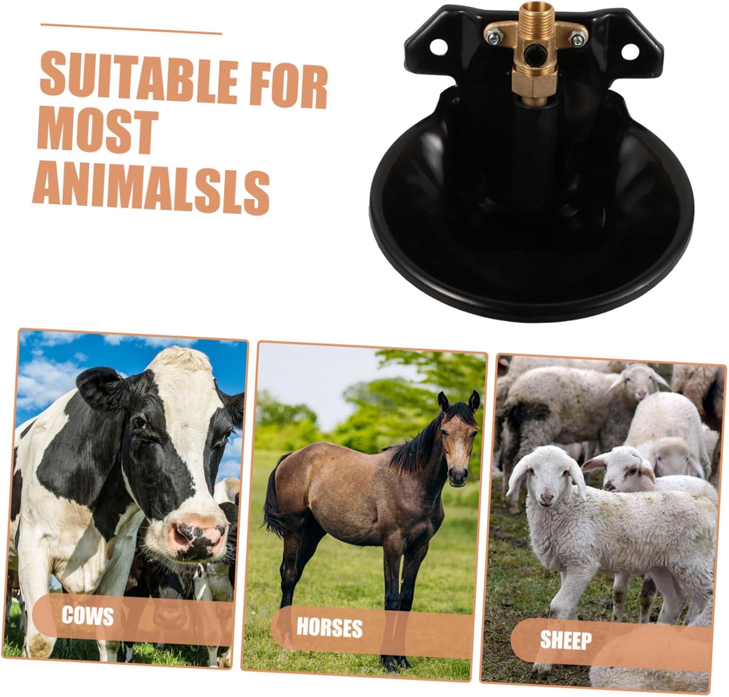 Automatic Water Bowl for Livestock Cow and Feeder Float Valve for Farm Use for Sheep Pigs and Goats